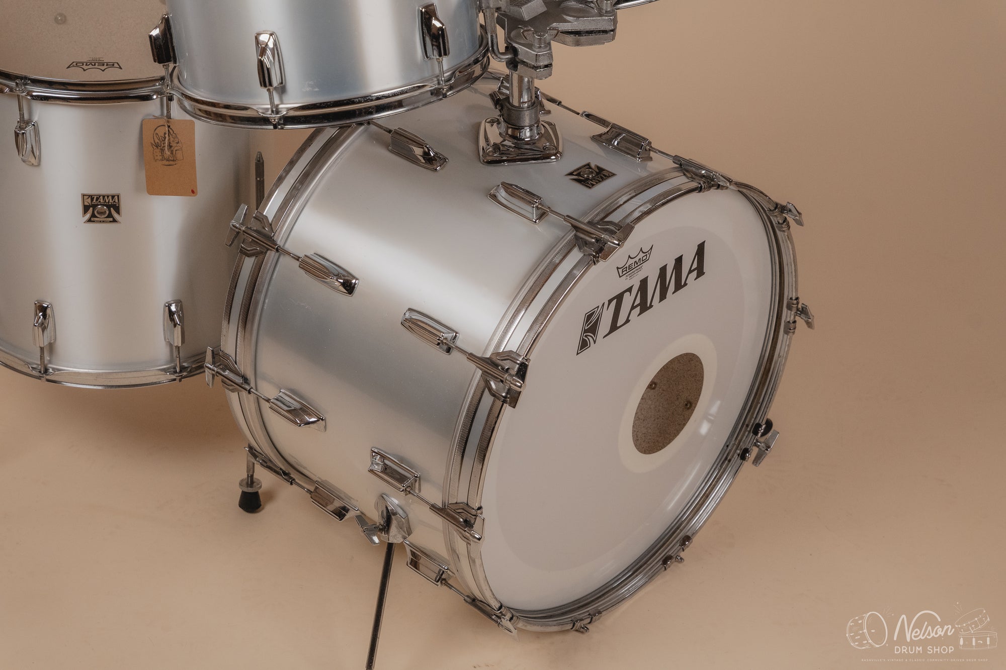 1970s Tama 'Imperialstar' in Metallic White - 14x22, 16x16, 9x13, 8x12