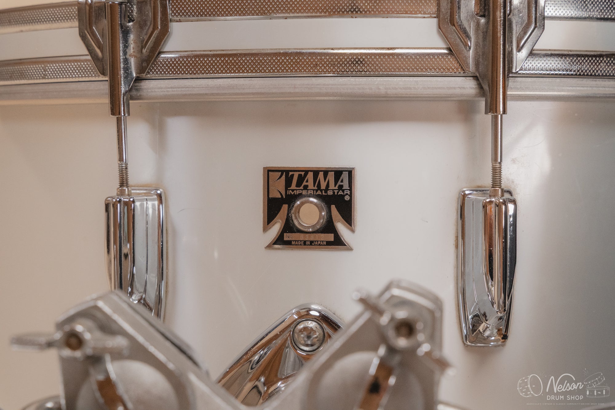 1970s Tama 'Imperialstar' in Metallic White - 14x22, 16x16, 9x13, 8x12