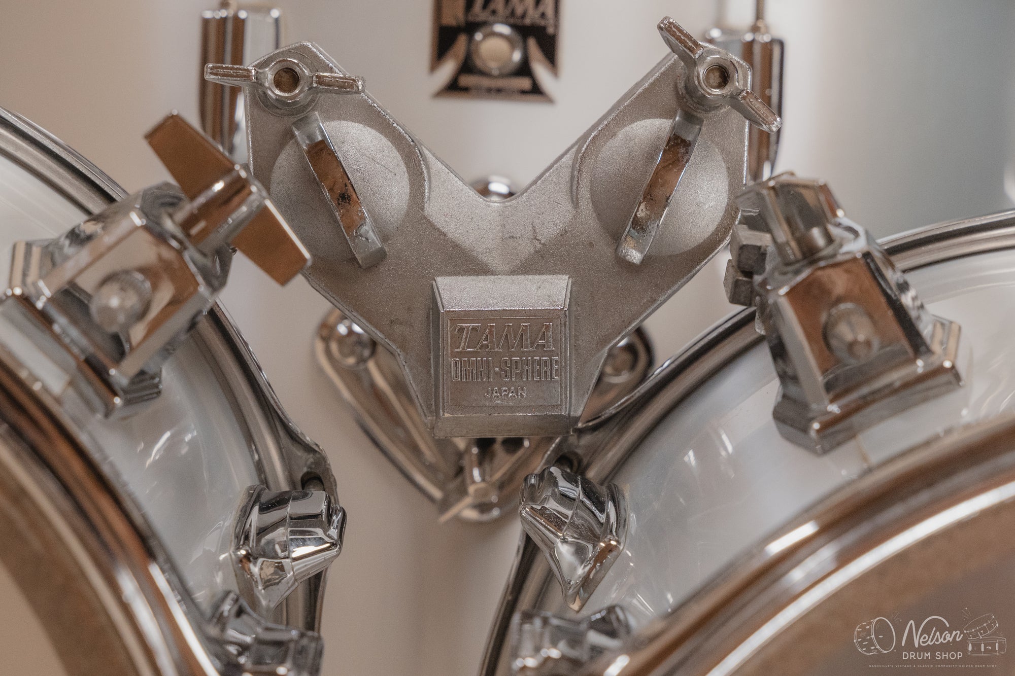 1970s Tama 'Imperialstar' in Metallic White - 14x22, 16x16, 9x13, 8x12