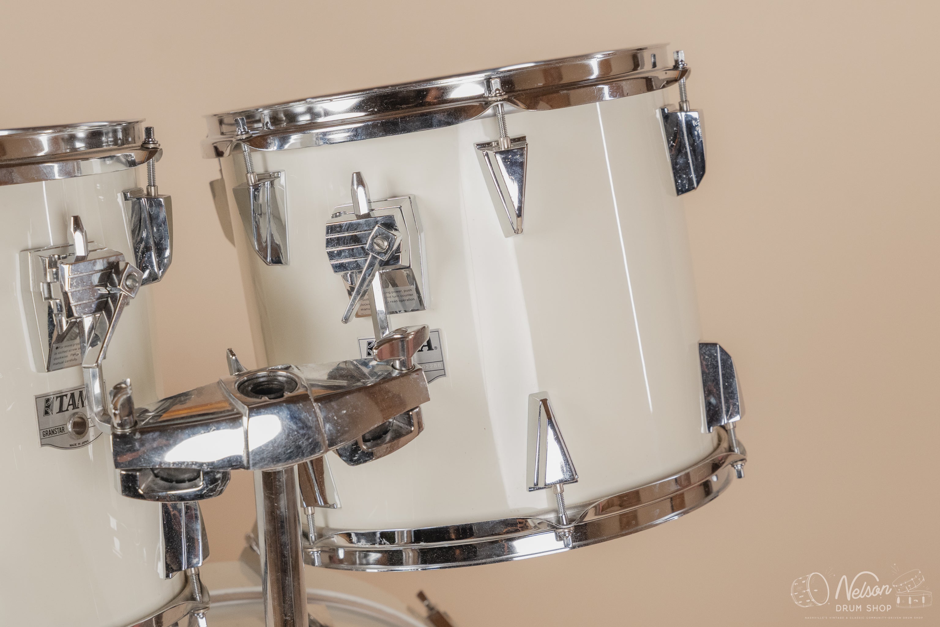 1980s Tama Granstar in White - 16x22, 16x16, 11x13, 10x12 – Nelson