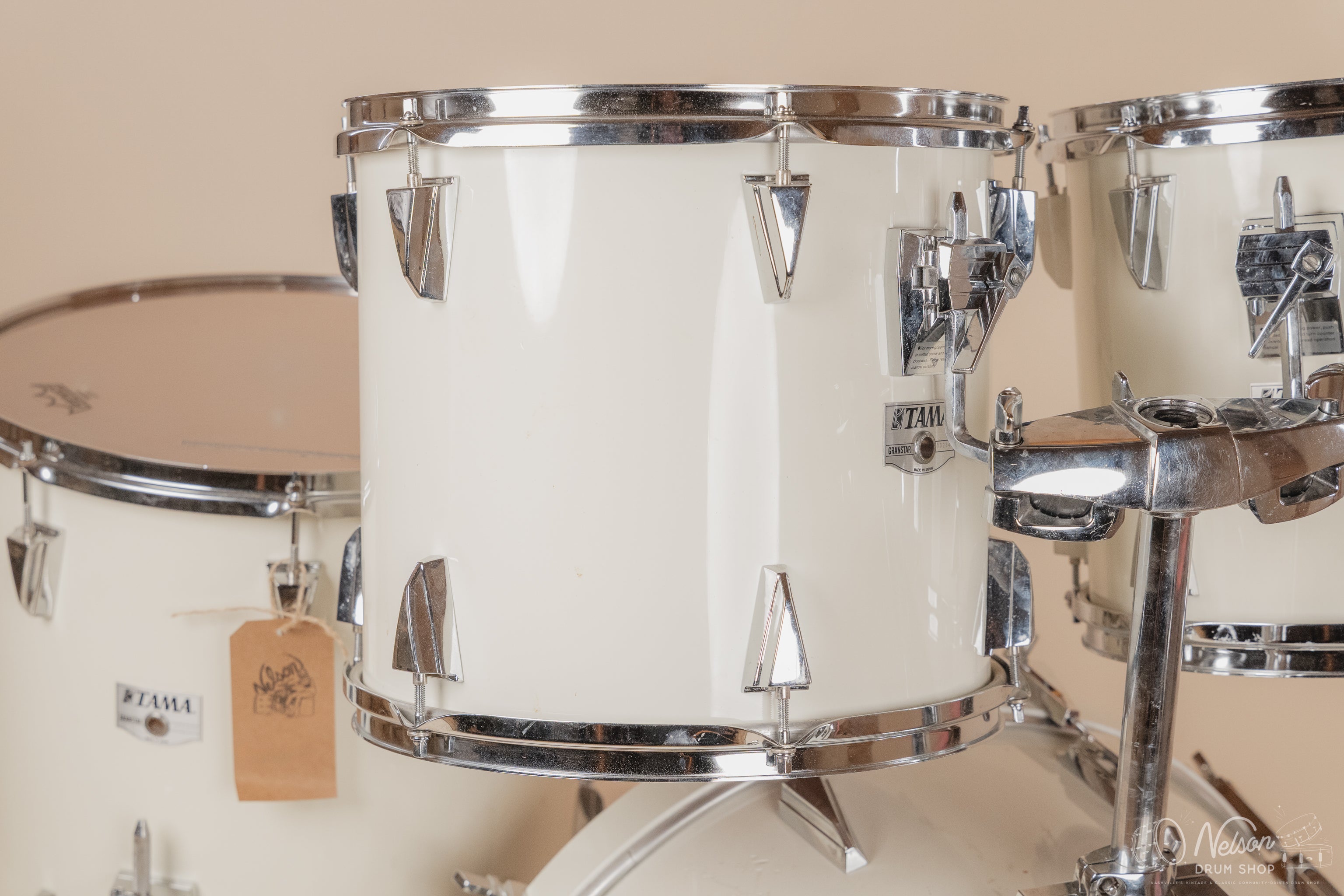 1980s Tama Granstar in White - 16x22, 16x16, 11x13, 10x12 – Nelson