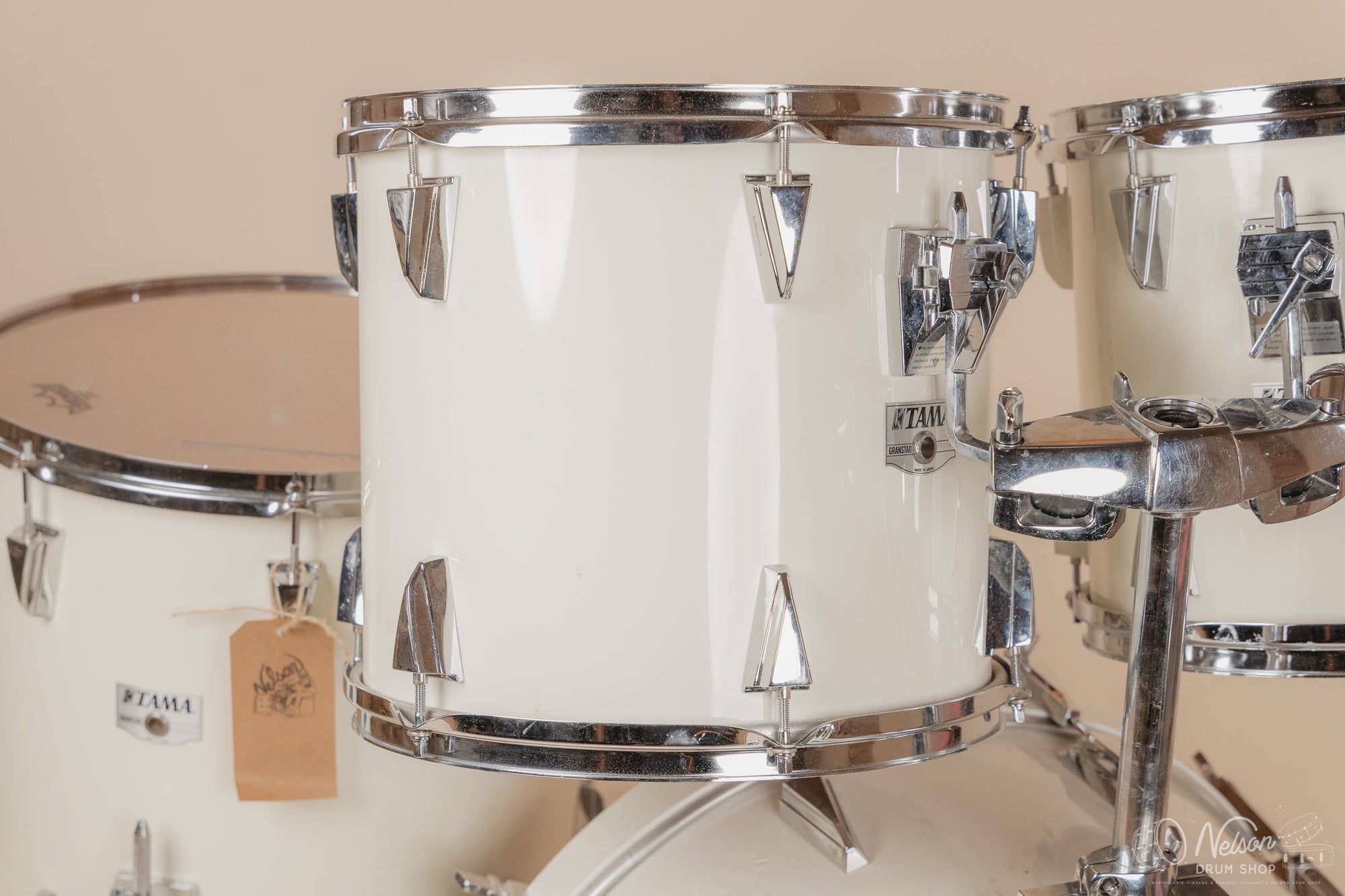 1980's Tama Granstar in White - 16x22, 16x16, 11x13, 10x12