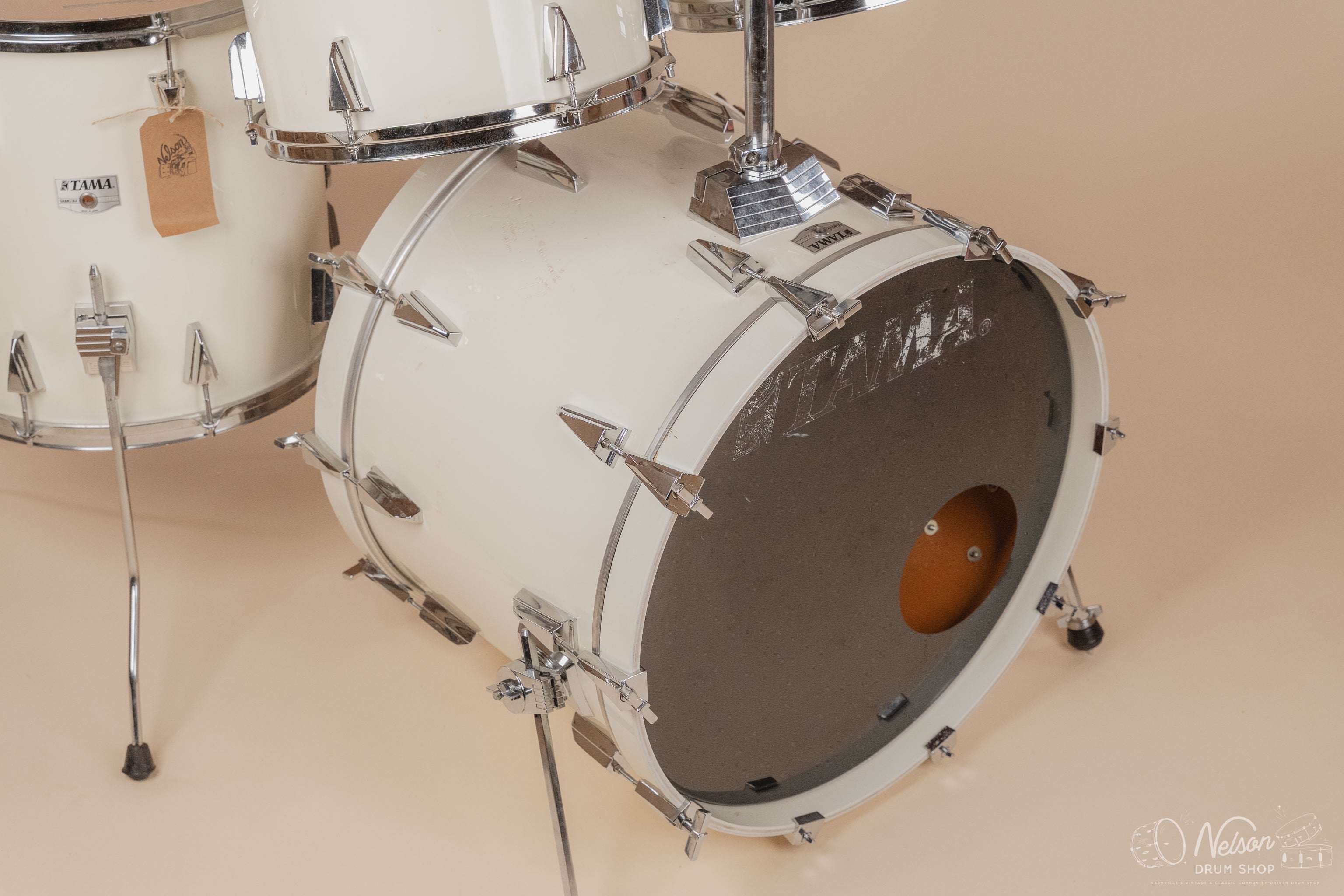 1980s Tama Granstar in White - 16x22, 16x16, 11x13, 10x12 – Nelson