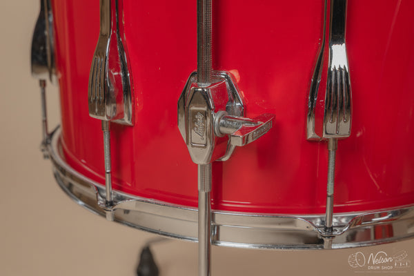 1980s Ludwig Super Classic 4 ply in Red Fury w/ Mach Lugs - 16x22, 11x12, 12x13, 16x16