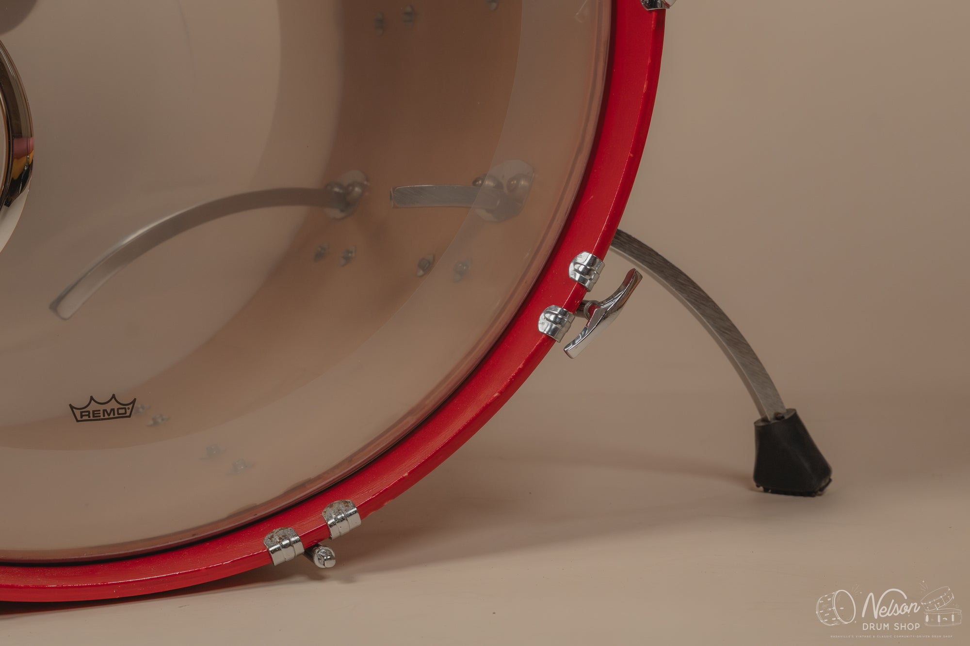 1980s Ludwig Super Classic 4 ply in Red Fury w/ Mach Lugs - 16x22, 11x12, 12x13, 16x16