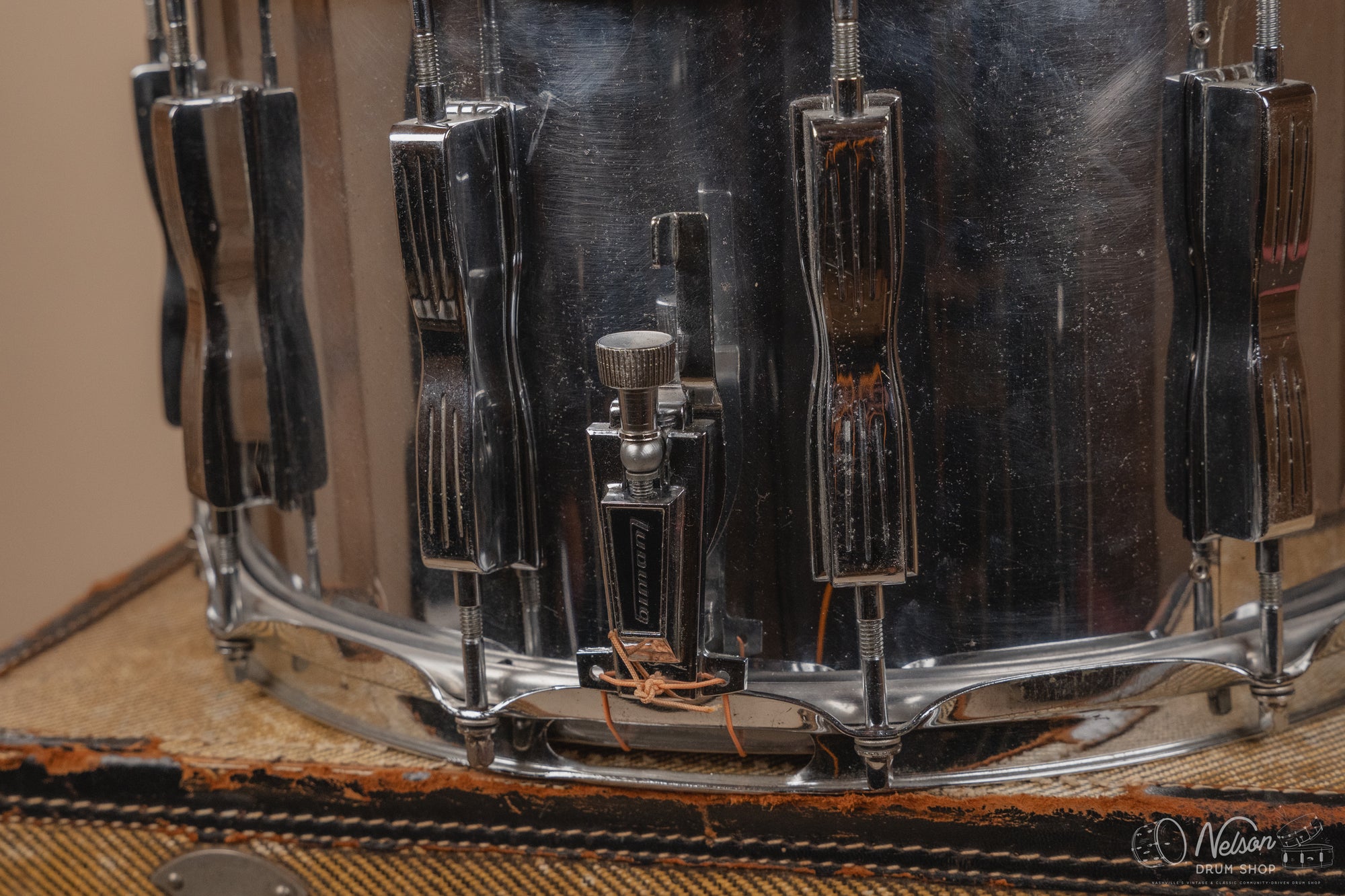 1980's Ludwig ' Coliseum' 12 lug in Chrome Over Wood - 8x14