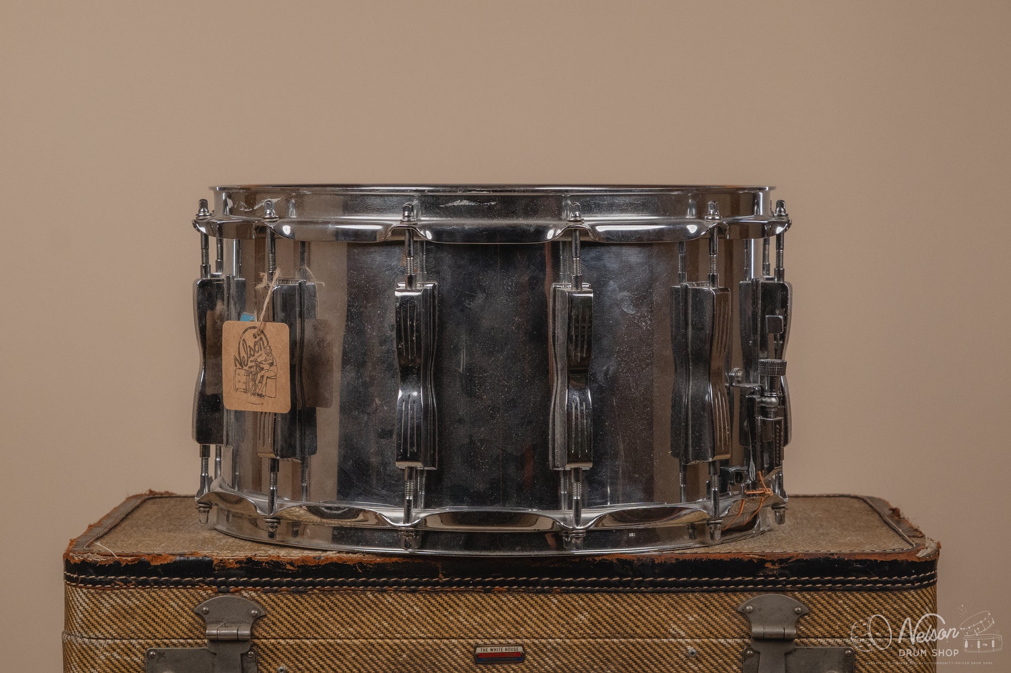 1980's Ludwig ' Coliseum' 12 lug in Chrome Over Wood - 8x14
