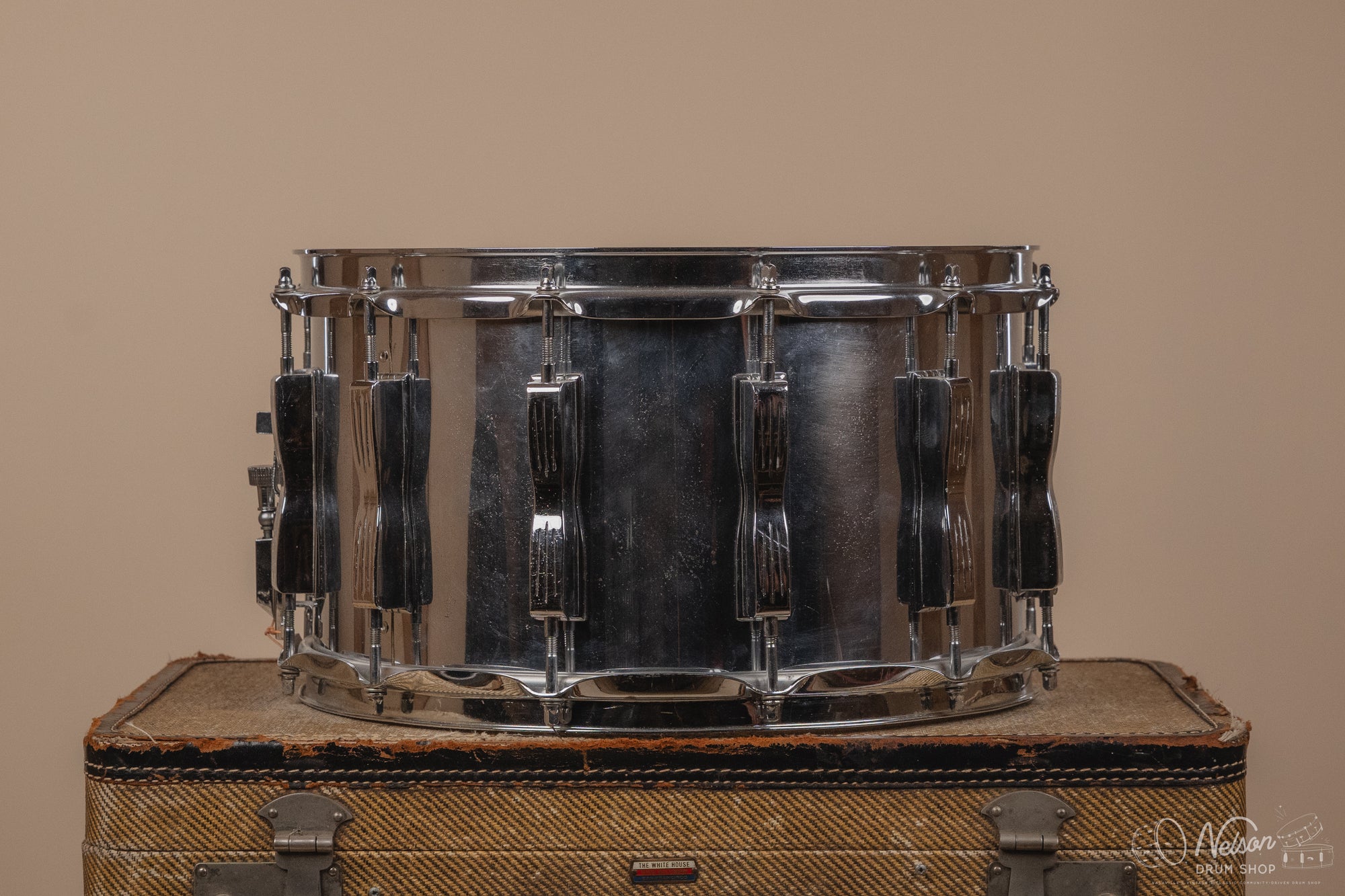 1980's Ludwig ' Coliseum' 12 lug in Chrome Over Wood - 8x14
