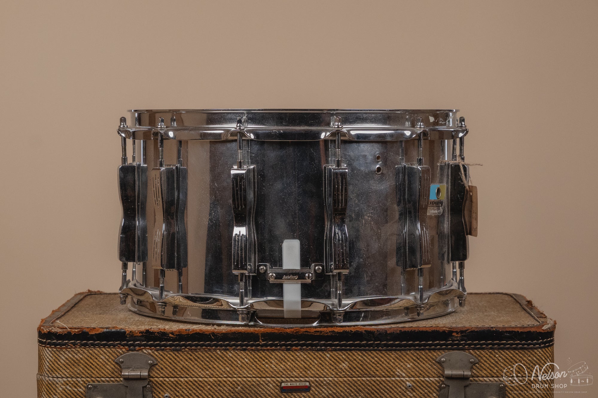 1980's Ludwig ' Coliseum' 12 lug in Chrome Over Wood - 8x14