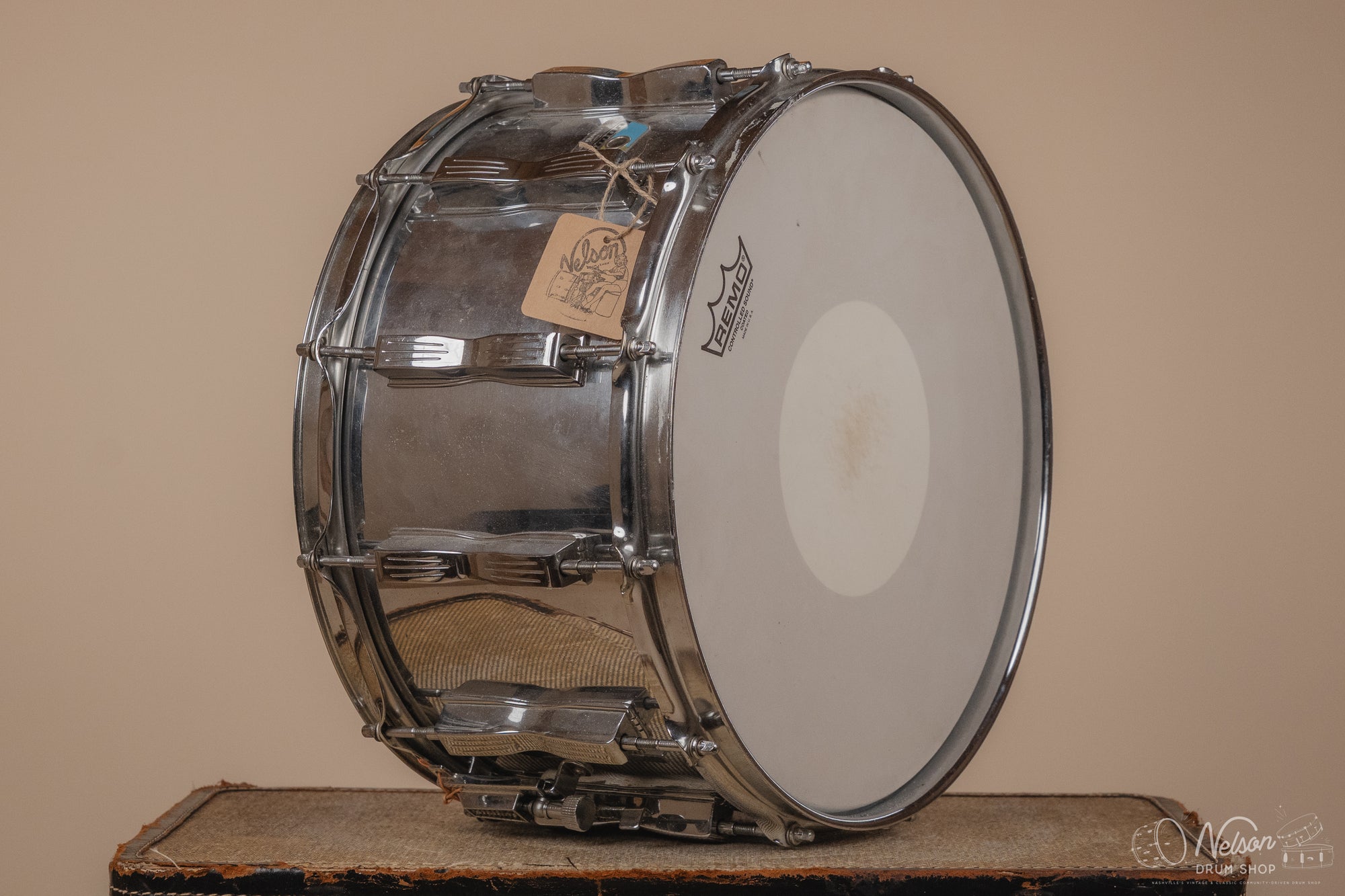 1980's Ludwig ' Coliseum' 12 lug in Chrome Over Wood - 8x14