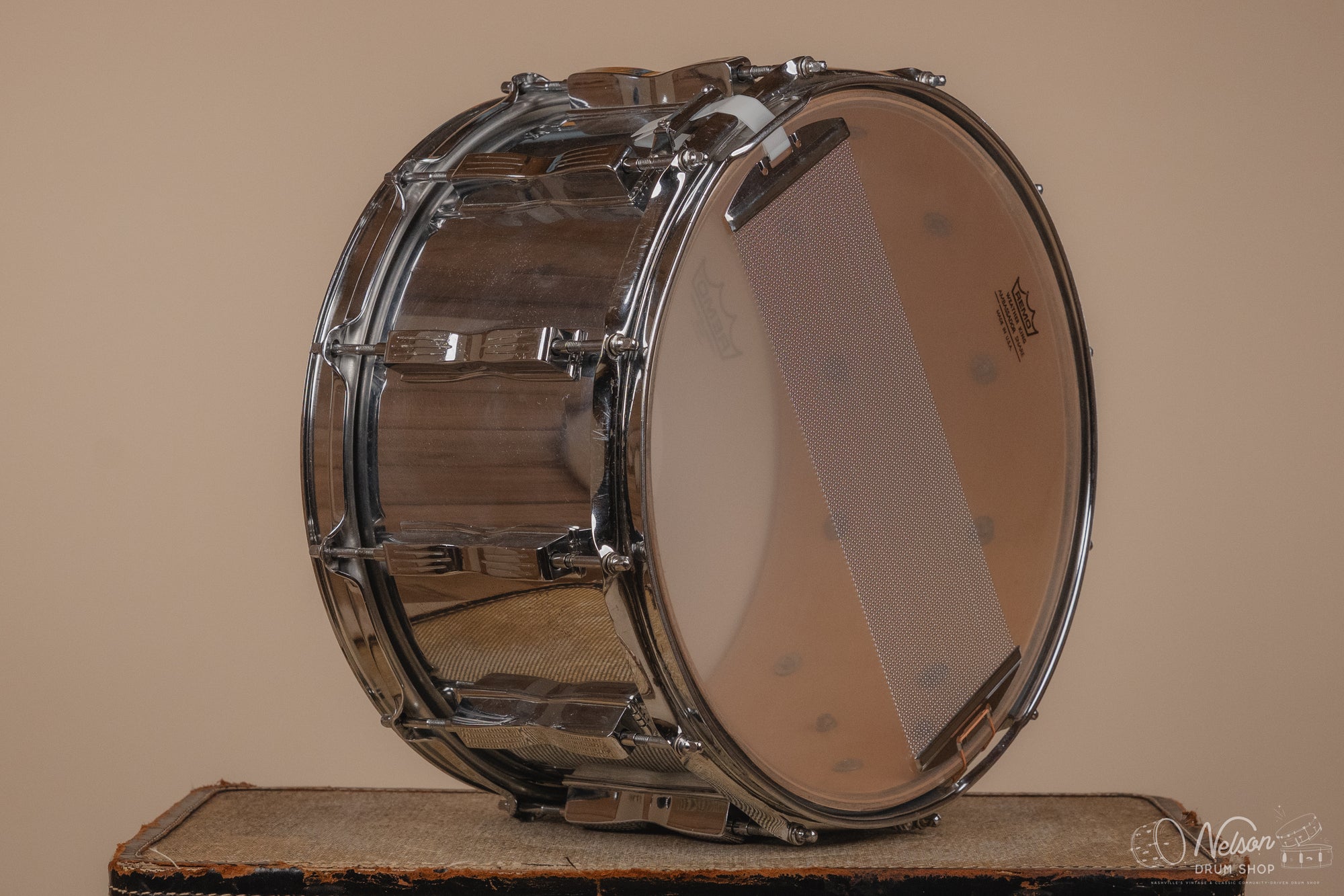 1980's Ludwig ' Coliseum' 12 lug in Chrome Over Wood - 8x14