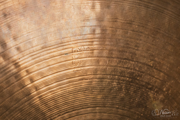 1970s Paiste 2002 Black Label Brilliant Finish - 20"