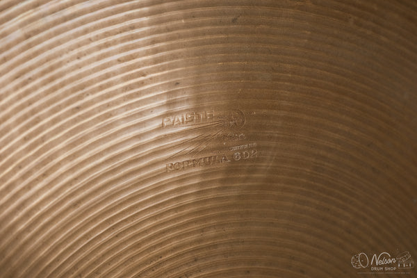 1960s Paiste Formula 602 Pre-Serial Ride - 20"