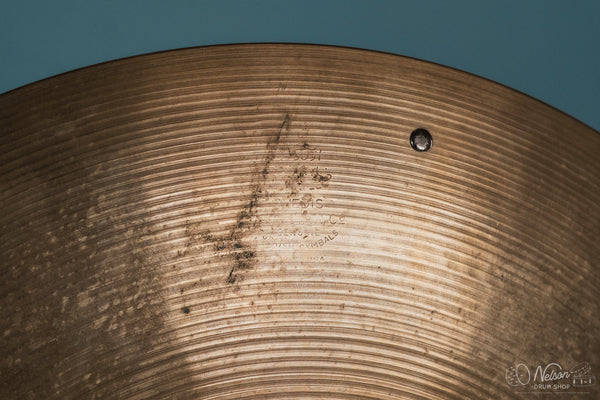 1960s Zildjian A Sizzle Crash Ride - 20"