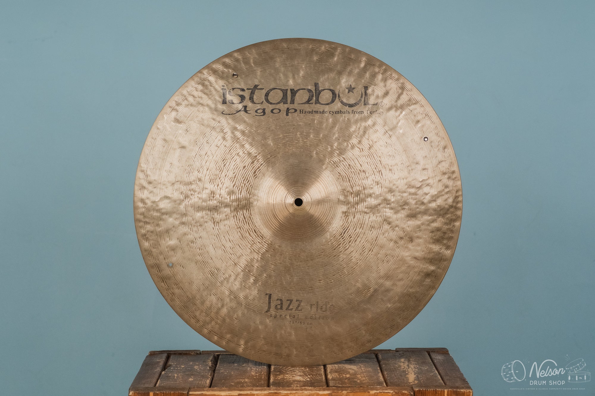 Used Istanbul Agop Jazz Ride Special Edition w/Rivets - 21"