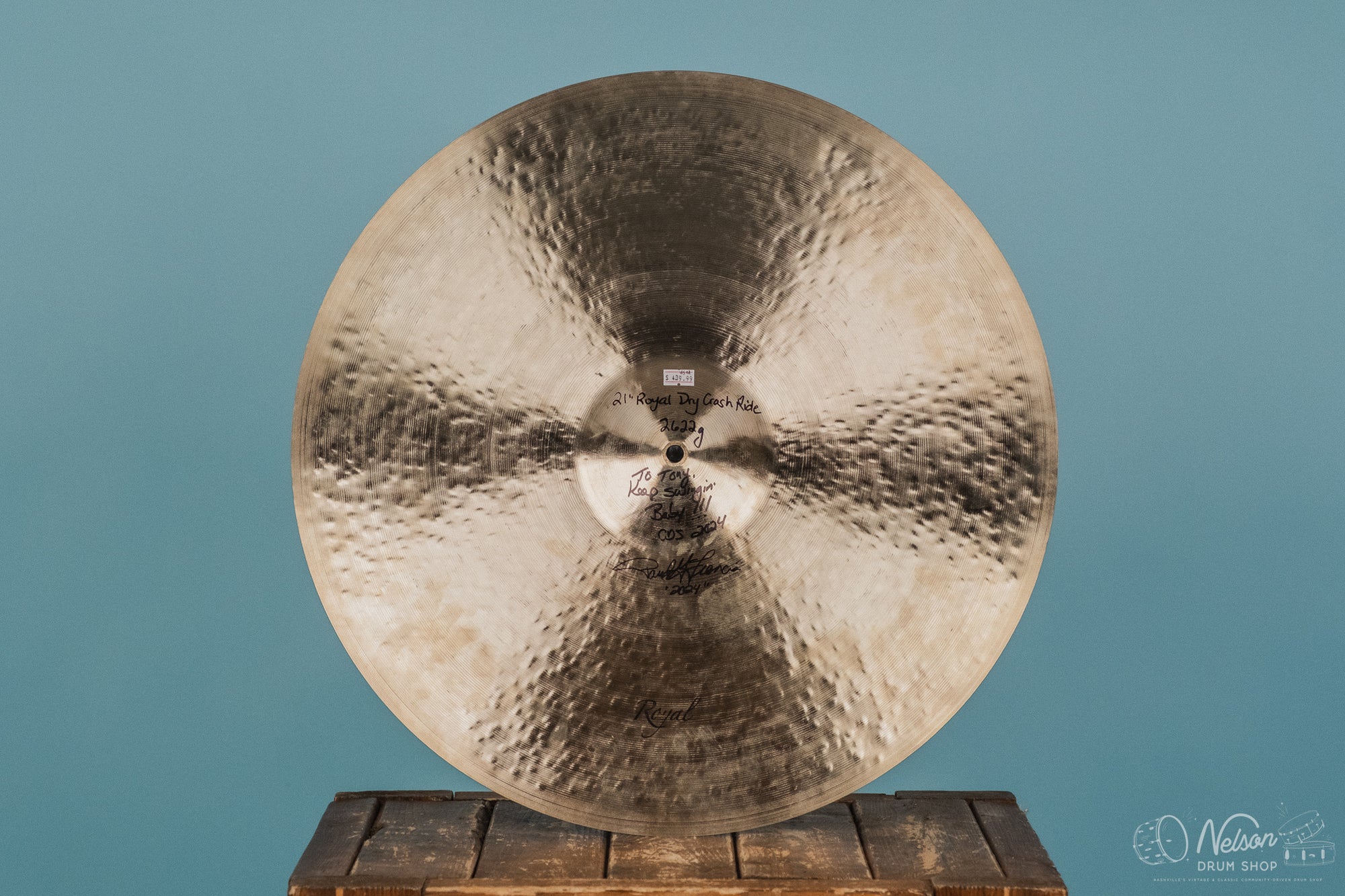 Used Royal Cymbal Craftsman Dry Crash Ride - 21"