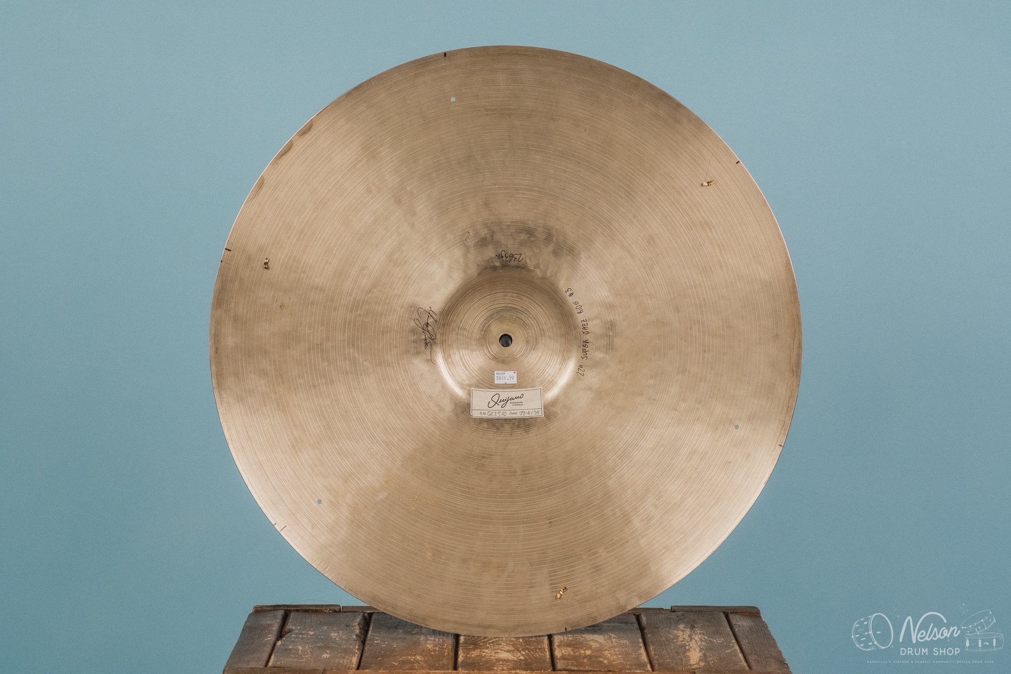 Used Quijano OAK 'Super Jazz' Ride - 22"