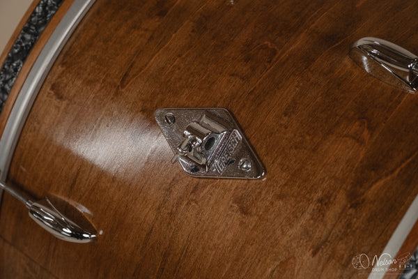 60s Gretsch Round Badge Bass Drum Refinished in Gloss Walnut - 14x22