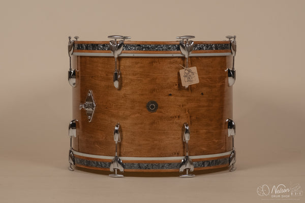 60s Gretsch Round Badge Bass Drum Refinished in Gloss Walnut - 14x22