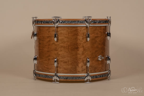60s Gretsch Round Badge Bass Drum Refinished in Gloss Walnut - 14x22