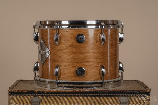 60s Gretsch Round Badge Tom Refinished in Gloss Walnut - 9x13