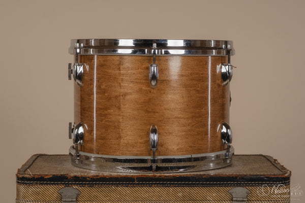 60s Gretsch Round Badge Tom Refinished in Gloss Walnut - 9x13