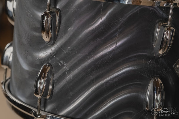 1960s Slingerland 'Modern Solo Outfit' in Charcoal Satin Flame - 14x20, 16x16, 8x12, 8x12