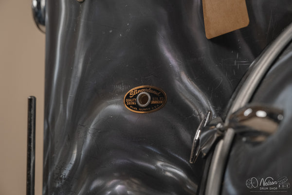 1960s Slingerland 'Modern Solo Outfit' in Charcoal Satin Flame - 14x20, 16x16, 8x12, 8x12