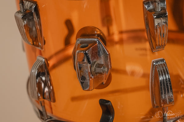 1970s Ludwig Vistalite in Amber - 14x22, 16x16, 8x12