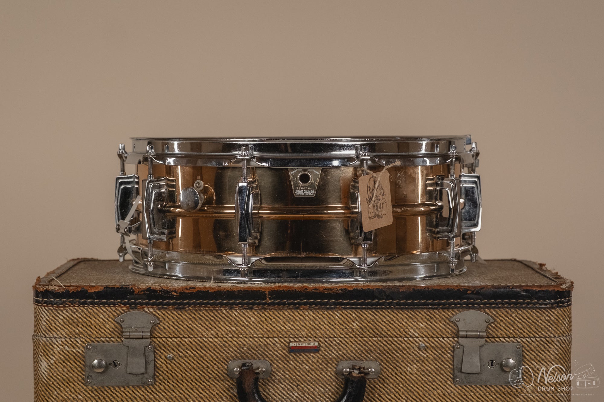 1980's Ludwig BL550 Smooth Bronze Supraphonic - 5x14