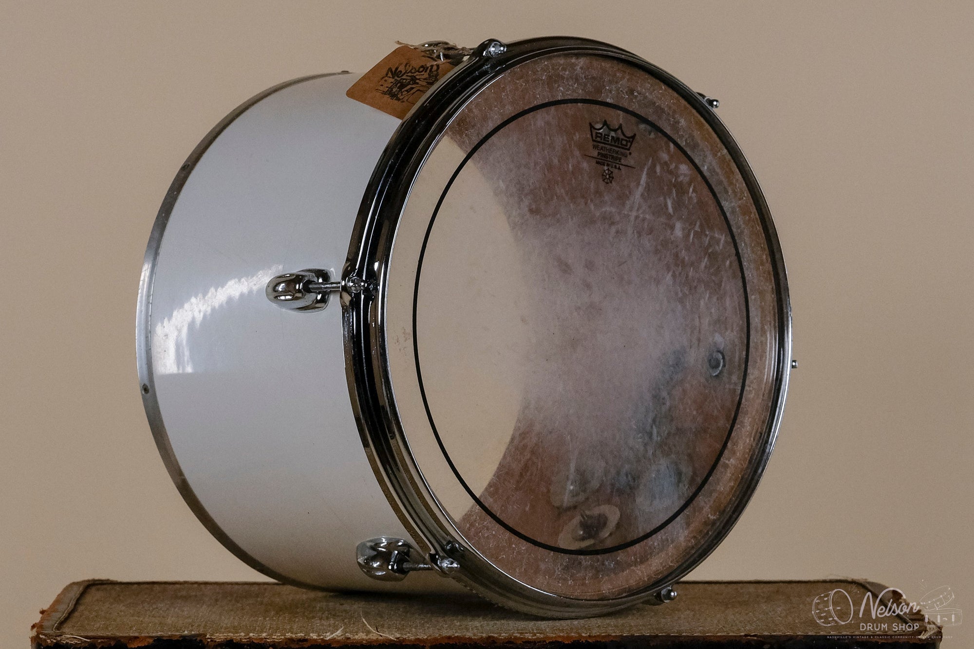 1970s Slingerland 3 ply Concert Tom in White - 9x13