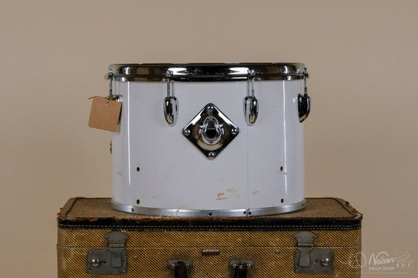 1970s Slingerland 3 ply Concert Tom in White - 10x14