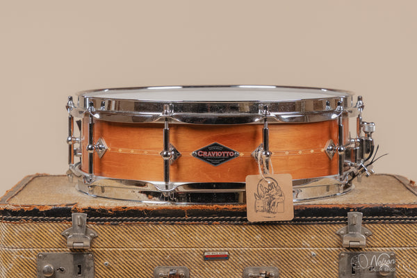 Craviotto Mahogany w/ Cherry Inlay in Oil Finish - 4.5x14 (Floor Model)