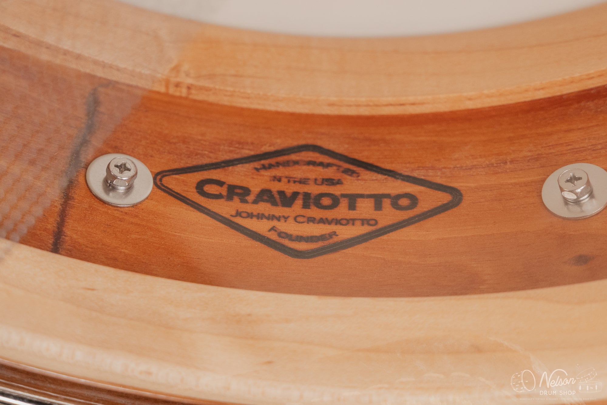Craviotto Mahogany w/ Cherry Inlay in Oil Finish - 4.5x14 (Floor Model)