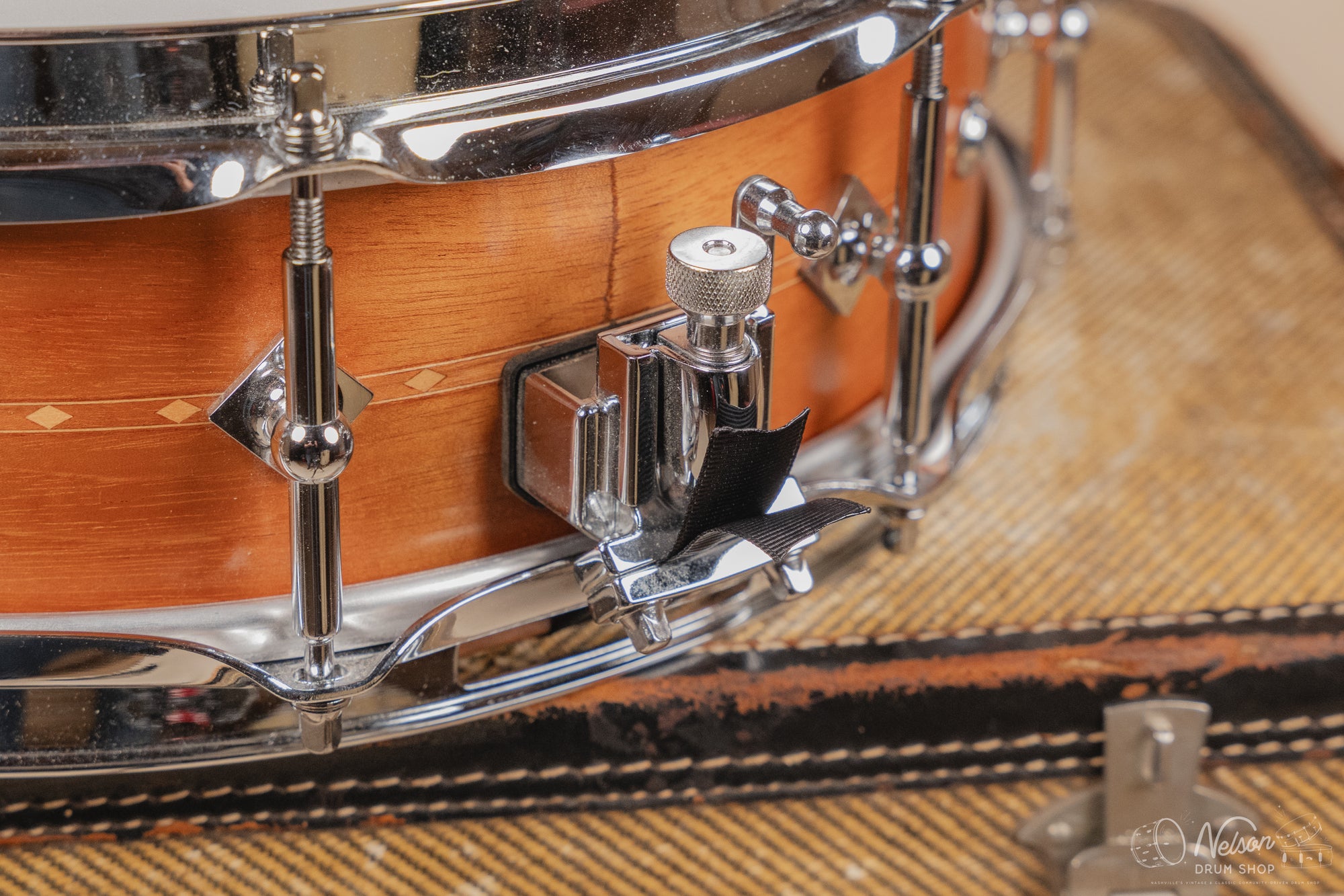 Craviotto Mahogany w/ Cherry Inlay in Oil Finish - 4.5x14 (Floor Model)