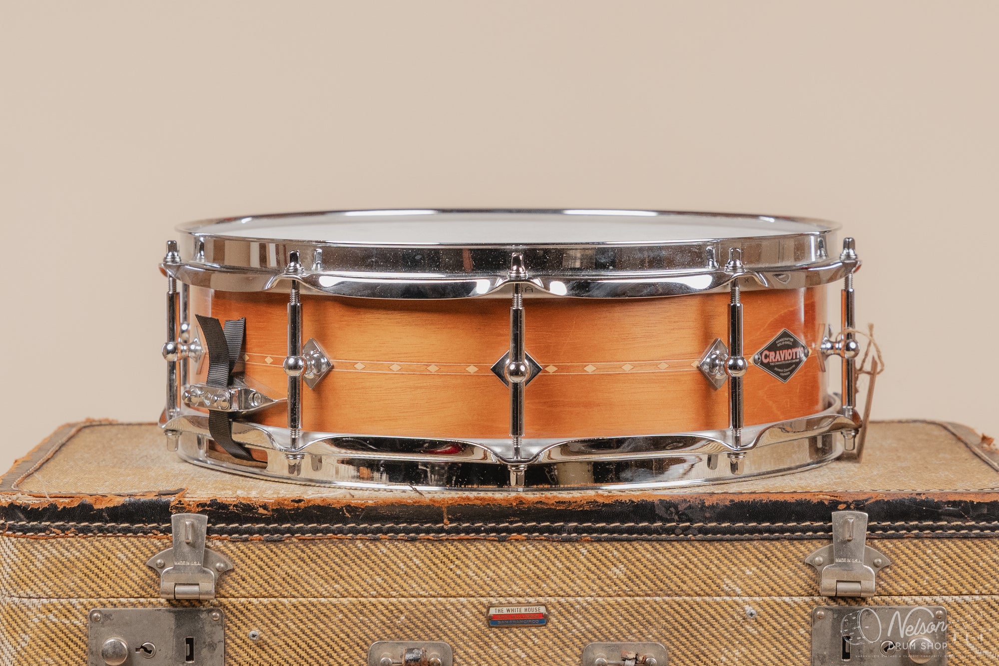 Craviotto Mahogany w/ Cherry Inlay in Oil Finish - 4.5x14 (Floor Model)