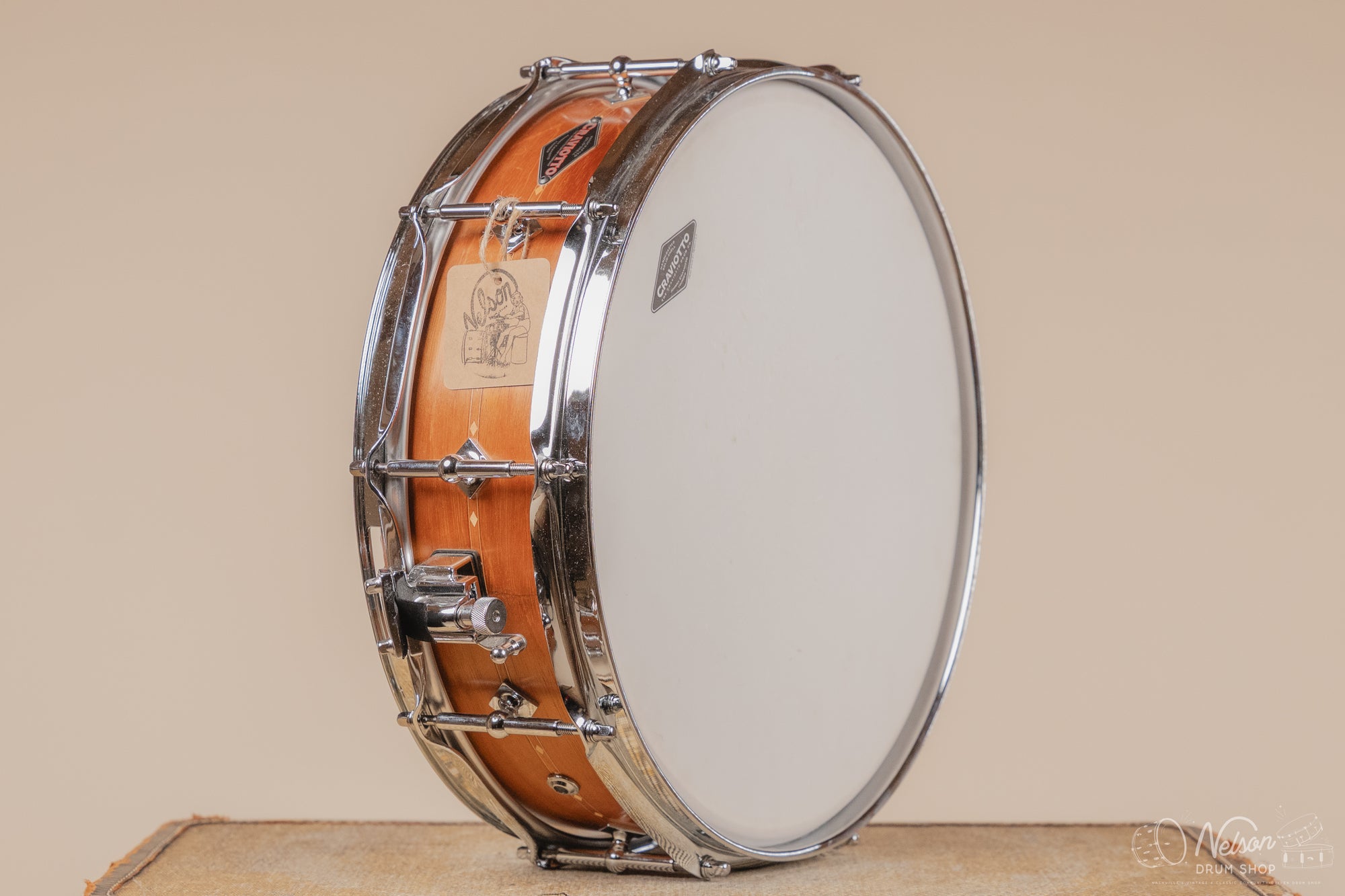 Craviotto Mahogany w/ Cherry Inlay in Oil Finish - 4.5x14 (Floor Model)