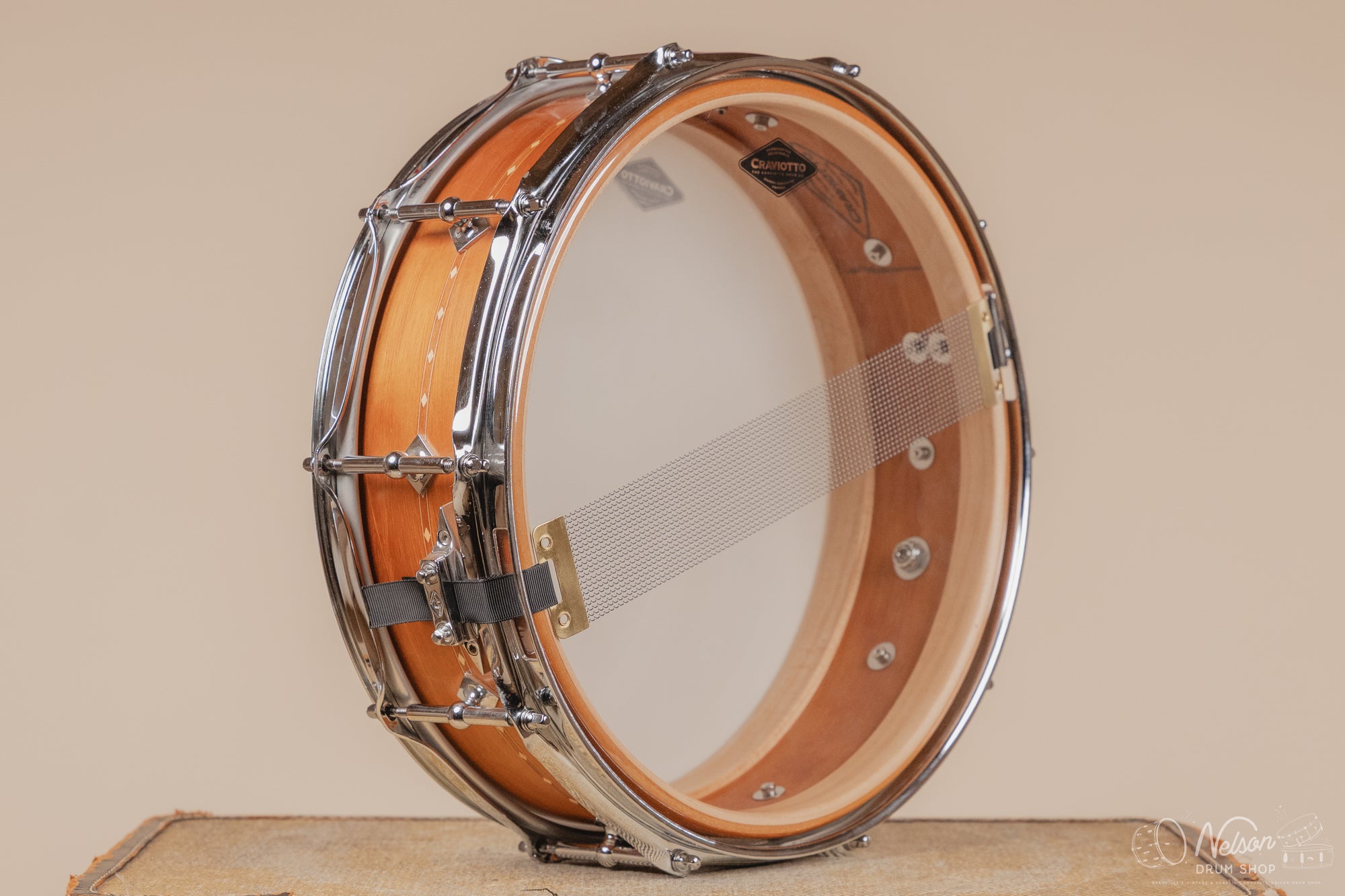 Craviotto Mahogany w/ Cherry Inlay in Oil Finish - 4.5x14 (Floor Model)