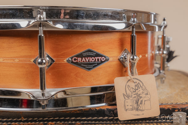 Craviotto Mahogany w/ Cherry Inlay in Oil Finish - 4.5x14 (Floor Model)