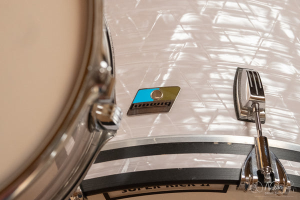 Used Ludwig Classic Maple in White Marine Pearl 14x24, 8x12, 9x13, 14x14, 16x16