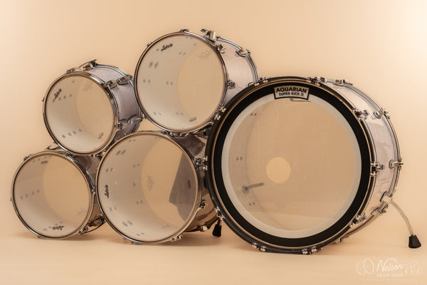 Used Ludwig Classic Maple in White Marine Pearl 14x24, 8x12, 9x13, 14x14, 16x16
