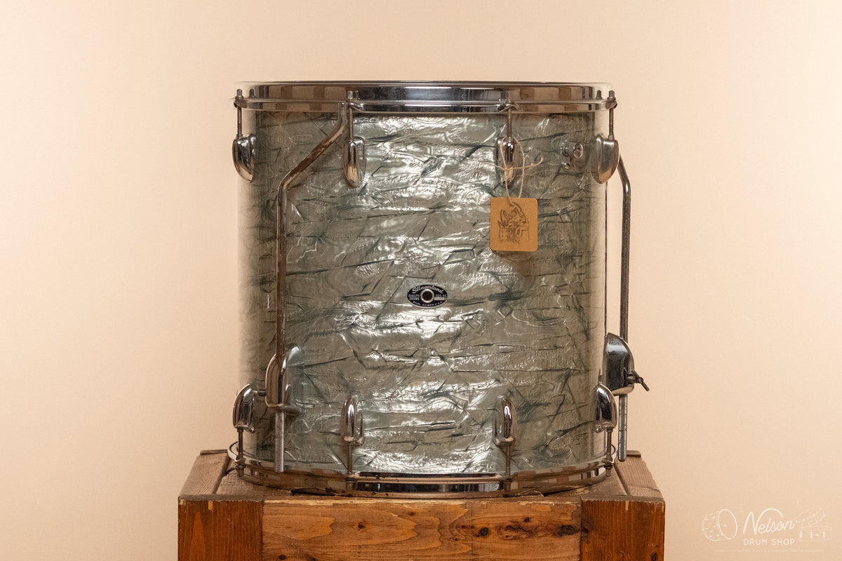 1970s Slingerland Floor Tom in Light Blue Pearl - 16x16