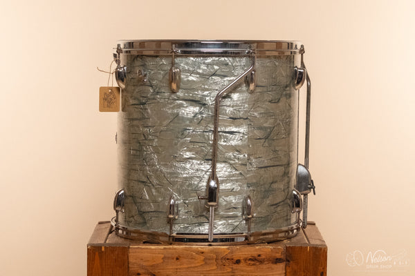 1970s Slingerland Floor Tom in Light Blue Pearl - 16x16