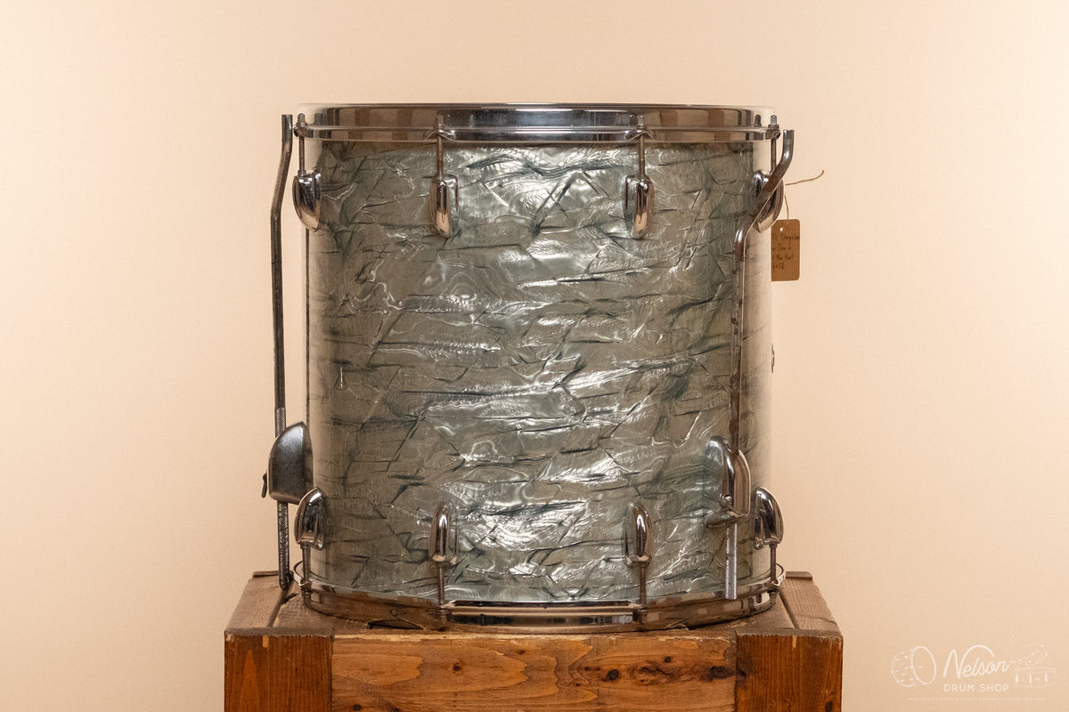1970s Slingerland Floor Tom in Light Blue Pearl - 16x16