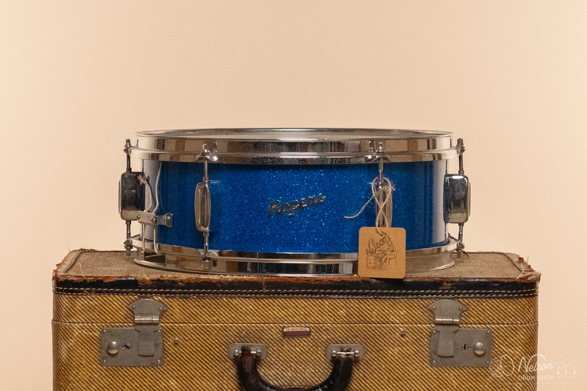 1960s Rogers Luxor in Blue Sparkle - 5x14