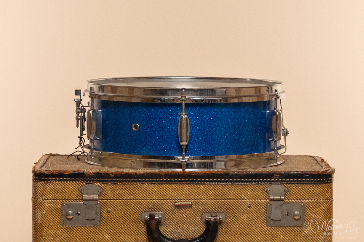 1960s Rogers Luxor in Blue Sparkle - 5x14