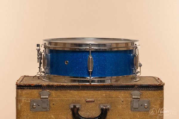 1960s Rogers Luxor in Blue Sparkle - 5x14