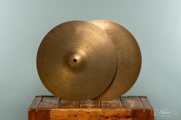 1970s Zildjian A Stamp Hi Hats - 14"