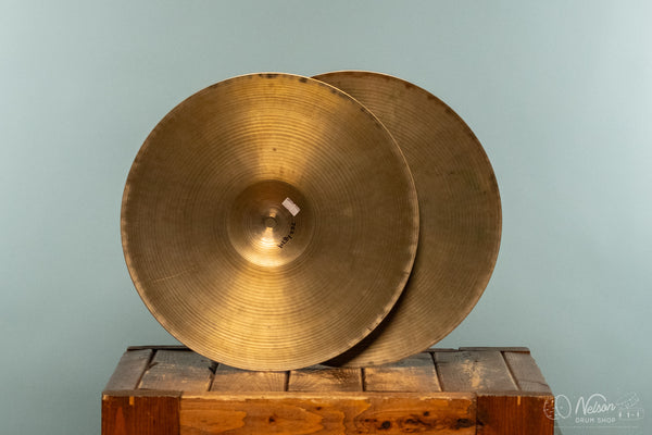 1970s Zildjian A Stamp Hi Hats - 14"