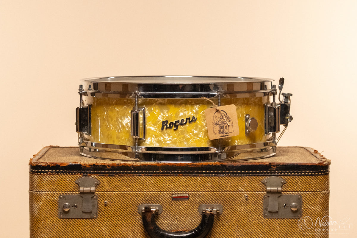 1960s Rogers Cleveland-Era "Tower" in White Marine Pearl - 5x14